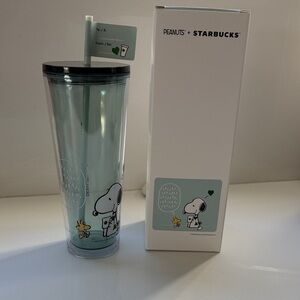 Starbucks Peanuts Snoopy Light Blue Tumbler